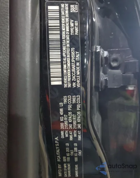 2018 Jeep Renegade Sport from USA, damaged, VIN ZACCJBAB7JPH59570